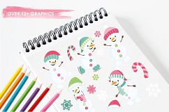 Happy Snowman graphics and illustrations Product Image 3