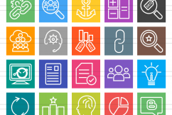 158 Shopping &amp; E-Commerce Line Inverted Icons Product Image 2