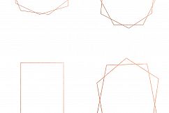 Watercolor Geometric Foliage Frames Product Image 10