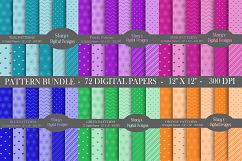 Digital Paper Bundle / Patterns / 72 Digital Papers Product Image 1