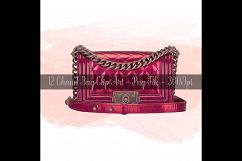 12 Painted Separated Luxury Bag Clip Arts, Fashion Clip Arts Product Image 2