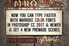 Marquee Front View - Color Fonts Product Image 2