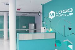 Office Wall Logo Mock Up Product Image 2