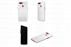 Oppo F9 Pro 3d Case Design Mock-up Four Angles Product Image 2