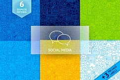 Social Media Line Tile Patterns Product Image 1