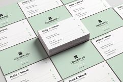 Modern &amp; Minimal Business Card Layout Product Image 4