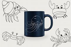 Jelly Fish Clipart and Pattern Collection - JellyFish Product Image 7