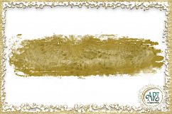 Ochre Amber Brush Strokes Clipart Autumn Golden Glitter  24 PNG - transparent background images Product Image 9