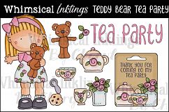 Teddy Bear Tea Party Clipart Collection Product Image 1