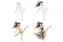 Halloween witch Pin up girl Product Image 2