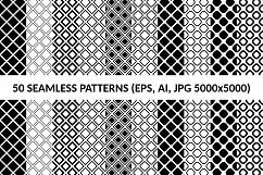 50 Seamless Square Patterns (AI, EPS, JPG 5000x5000) Product Image 1