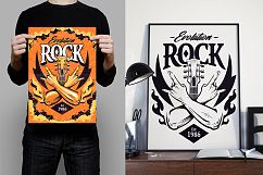 Rock Print Design | Vector Art Product Image 3