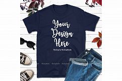 Fall Tshirt Mockup Bundle 5 Colors Gildan 64000 Shirt Flat Product Image 5