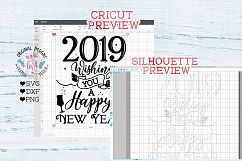 2019 Happy New Year Cut File - 2019 New Year svg Product Image 2