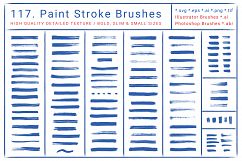 117 Paint Stroke Brushes for Illustrator &amp; Photoshop Product Image 2
