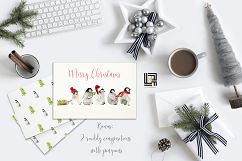 Penguins. Watercolor clipart Product Image 7