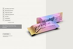 Two Glossy Snack Bars 50g Mockup Product Image 6