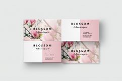 Business card template with flowers – vintage style Product Image 3