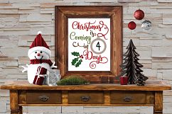 Christmas Countdown SVG Cut File - Christmas Ornament SVG Product Image 2