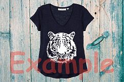 Wild Tiger Head SVG Cutting Files Clip Art 878s Product Image 2