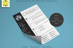 Elegant Minimalistic Resume Template With MS Word Product Image 1