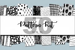 50 hand drawn pattern kit. Product Image 1