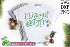 Merry &amp; Bright Christmas SVG Product Image 1