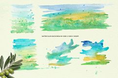 Watercolor Olive Branch Product Image 10