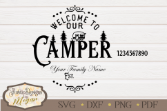 Custom Camping SVG cut file Product Image 1
