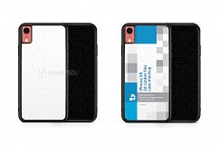 Apple iPhone XR 2d RubberFlex Mobile Case Design Mockup 2018 Product Image 1