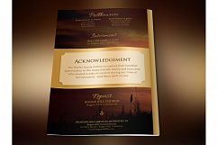 Sunset Funeral Program Photoshop Template Product Image 6
