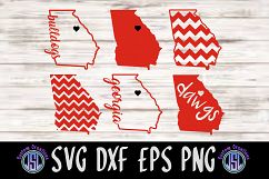 Georgia States Set of 6 Bundle | SVG DXF EPS PNG Files Product Image 1