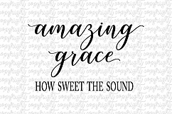 Amazing Grace- 3 SVGs based on the beautiful Hymn- SVG DXF PNG Bundle- cut files- silhouette- cameo- cricut- scriptures Product Image 3