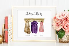 Watercolor country coat, country boots clipart Product Image 5