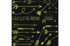 Golden Arrow Clipart - 40 Elements Product Image 3