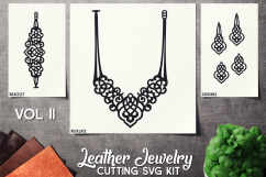 Leather Jewelry CUT Template- Earrings - Braceles - Necklace Product Image 1