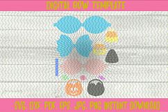 Halloween Trick and Treat Candy Hair Bow Template Twin Set Product Image 2