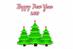 AA31- Christmas Trees and ,Year-2019-SVG cut file Bundle Product Image 2