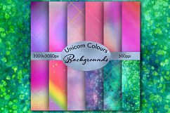 Unicorn Colours Backgrounds - 12 Image Set Product Image 1