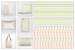 Seamless Pastel Native American Patterns Product Image 2