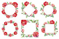 Roses PNG watercolor flower set Product Image 3