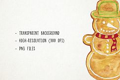 Christmas Cookies Clipart, Christmas Clipart, Gingerbread Cl Product Image 3