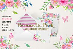 Watercolor Design Kit Romantic Pink