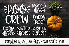 Halloween Bundle - Boo Family - Boo Crew - SVG, DXF &amp; PNG Product Image 1