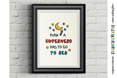 Funny Boys Superhero Bedtime Quote - SVG DXF EPS PNG Product Image 2
