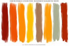 Halloween Brush Strokes,Autumn Brush Product Image 2