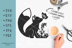 Little Woodland Fox - SVG DXF PNG EPS JPG PDF Cutting File Product Image 4