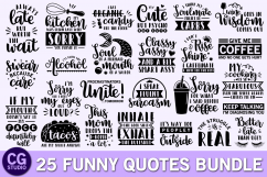 Funny quotes svg bundle, coffee svg, mom svg, mermaid svg Product Image 1