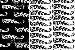 Damask Digital Paper, Black and White Damask Digital, Black and White Damask Background, Damask scrapbook, Black and White Damask pattern Product Image 6