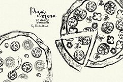 Pizza Menu - Rustic Restaurant Menu Illustrations Product Image 4